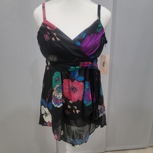 Bandolino Black Floral Camisole